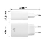 Cargador Usb-C/Usb-A De 65 W Y 3 Puertos Con Power Delivery Pps, Quickcharge Y Ganfast