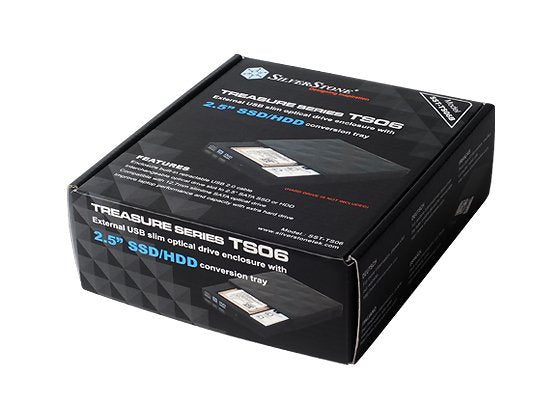 Silverstone Treasure Ts06 Adaptador Hd 2.5" + Carcasa Grabadora