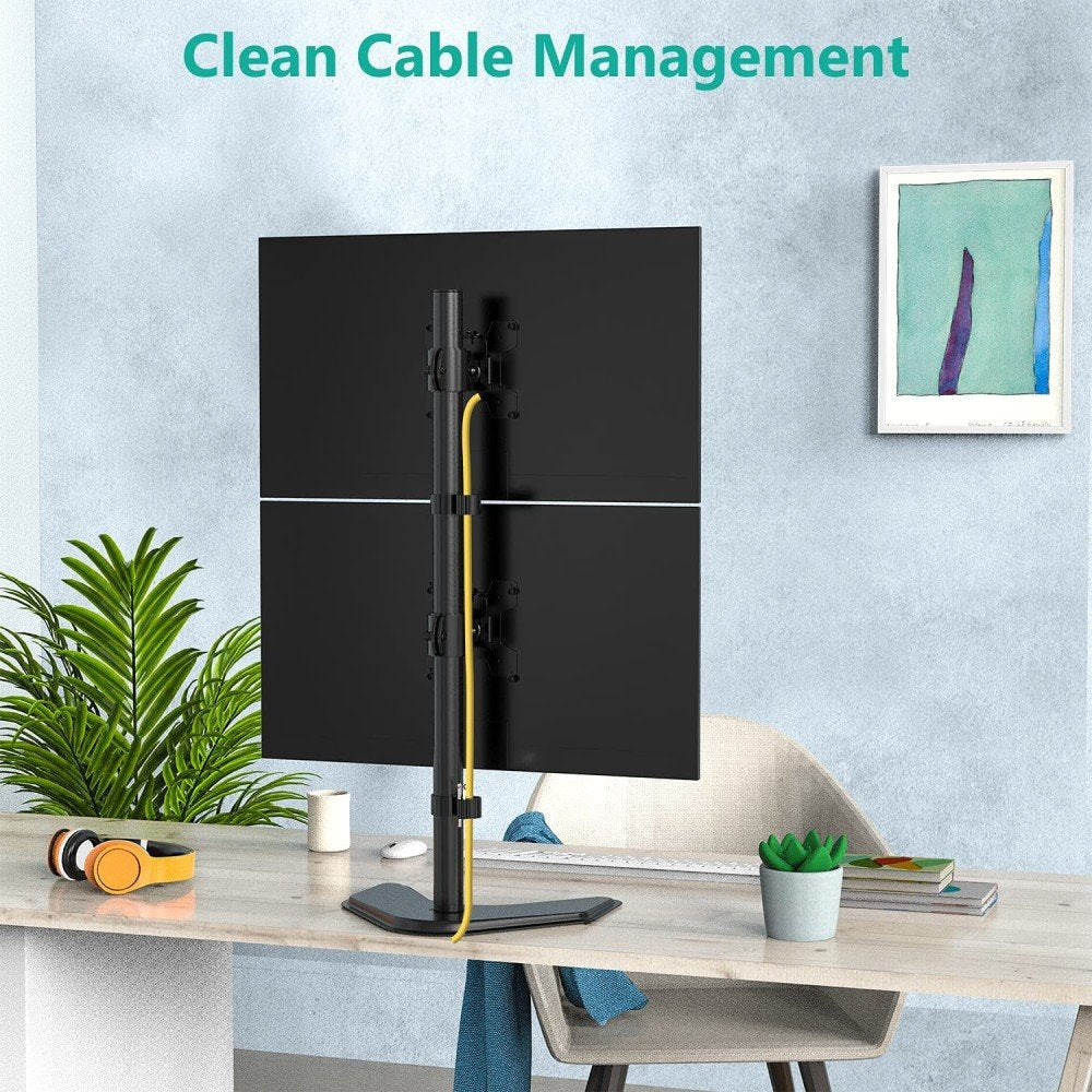 Techly Ica-Lcd 2520v Soporte De Mesa Para Pantalla Plana 68,6 Cm (27") Independiente Negro