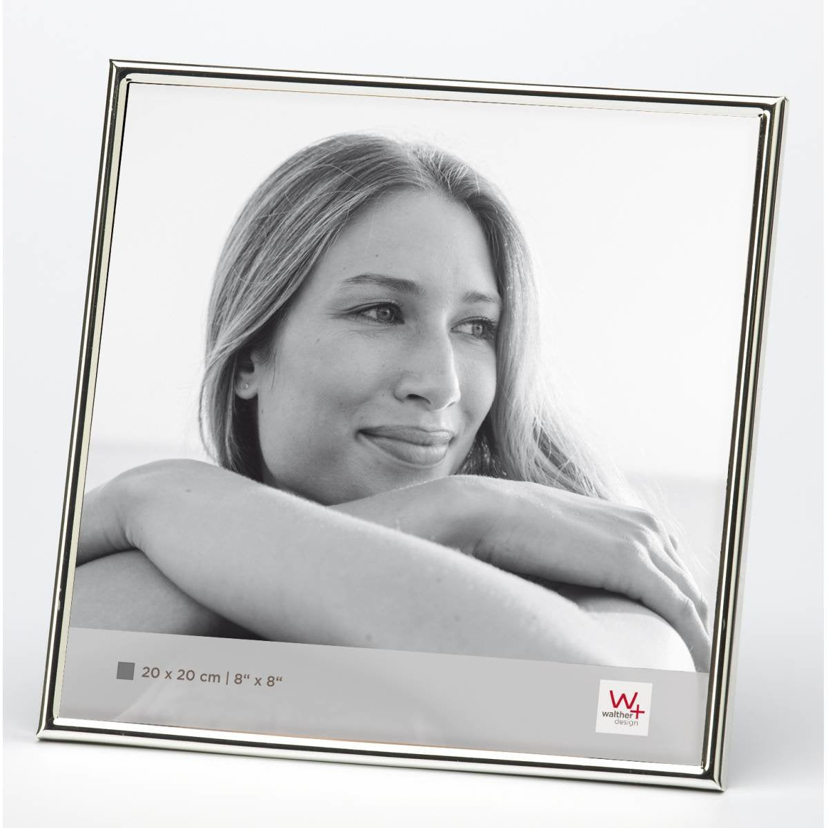 Marco Para Retrato Walther Chloe Plateado 20x20 Wd220s
