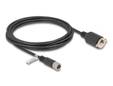 Delock M12 Cable X-Kodiert 8 Pin Hembra A Rj45 Hembra Cat.6a S/Ftp 3 M Negro