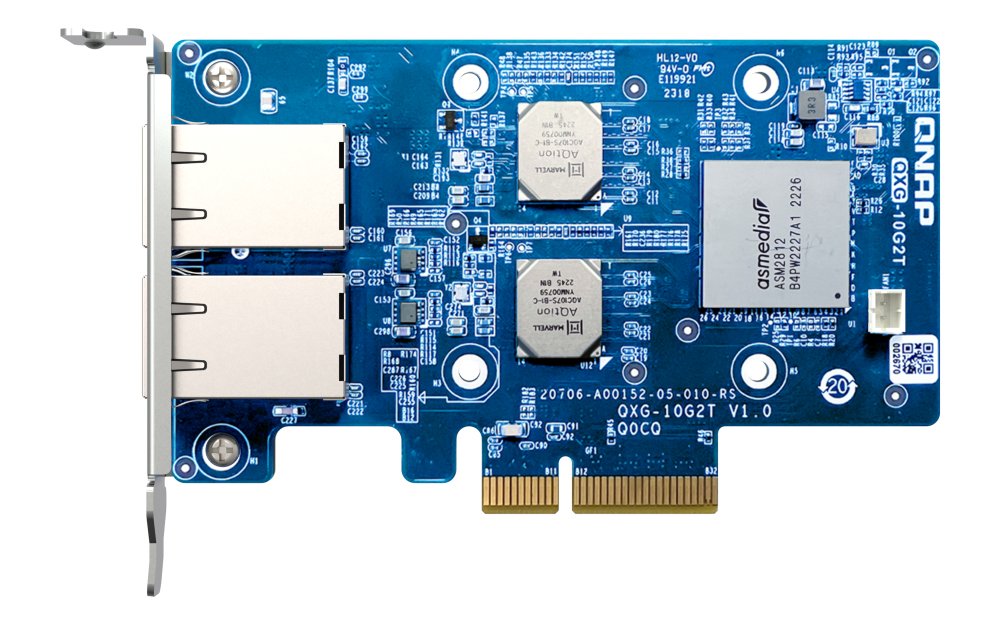 Adaptador De Red Oqnap Qxg-10g2t Pcie 10 Gbe Rj45 X2