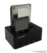 Lc-Power Lc-Dock-U3-Hub Base De Conexión Para Disco Duro Usb 3.2 Gen 1 (3.1 Gen 1) Type-B Negro