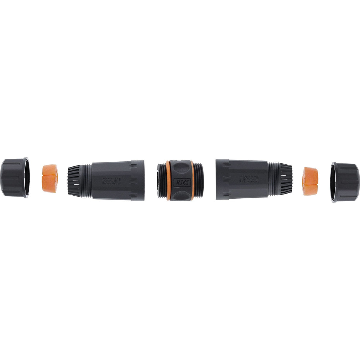 Acoplamiento Inline Cat.6a, Resistente Al Agua Ip68, 2x Rj45 F/F, 1:1