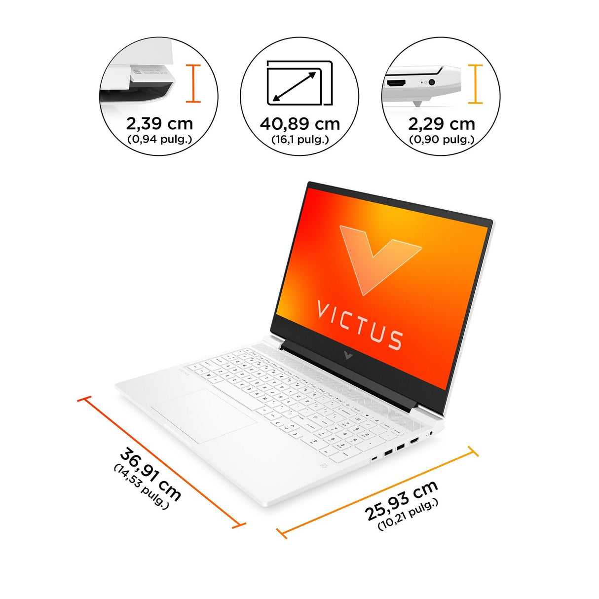 Portátil Victus Gaming 16 S0006ns 16.1" Ryzen 7 7840hs 16gb  512gb Ssd Nvidia Gforce Rtx4050 Freedos Plata Mica