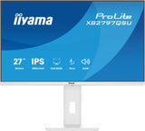 Monitor  Iiyama Prolite Xb2797qsu-W1 Led 27" 2560 X 1440 Qhd @ 75 Hz Ips 350 Cd/M² 1000:1 1 Ms 2xhdmi Displayport Altavoces Mate Blanco