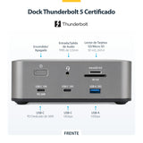 EAN 0065030923118 - StarTech.com 215UE-TB5USB4DOCK base para portátil y replicador de puertos Alámbrico Gris imagen 5