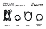 Iiyama 80.0cm 31,5" Gb3271qsu-B2 16:9 2xhdmi+Dp+2xusb-C