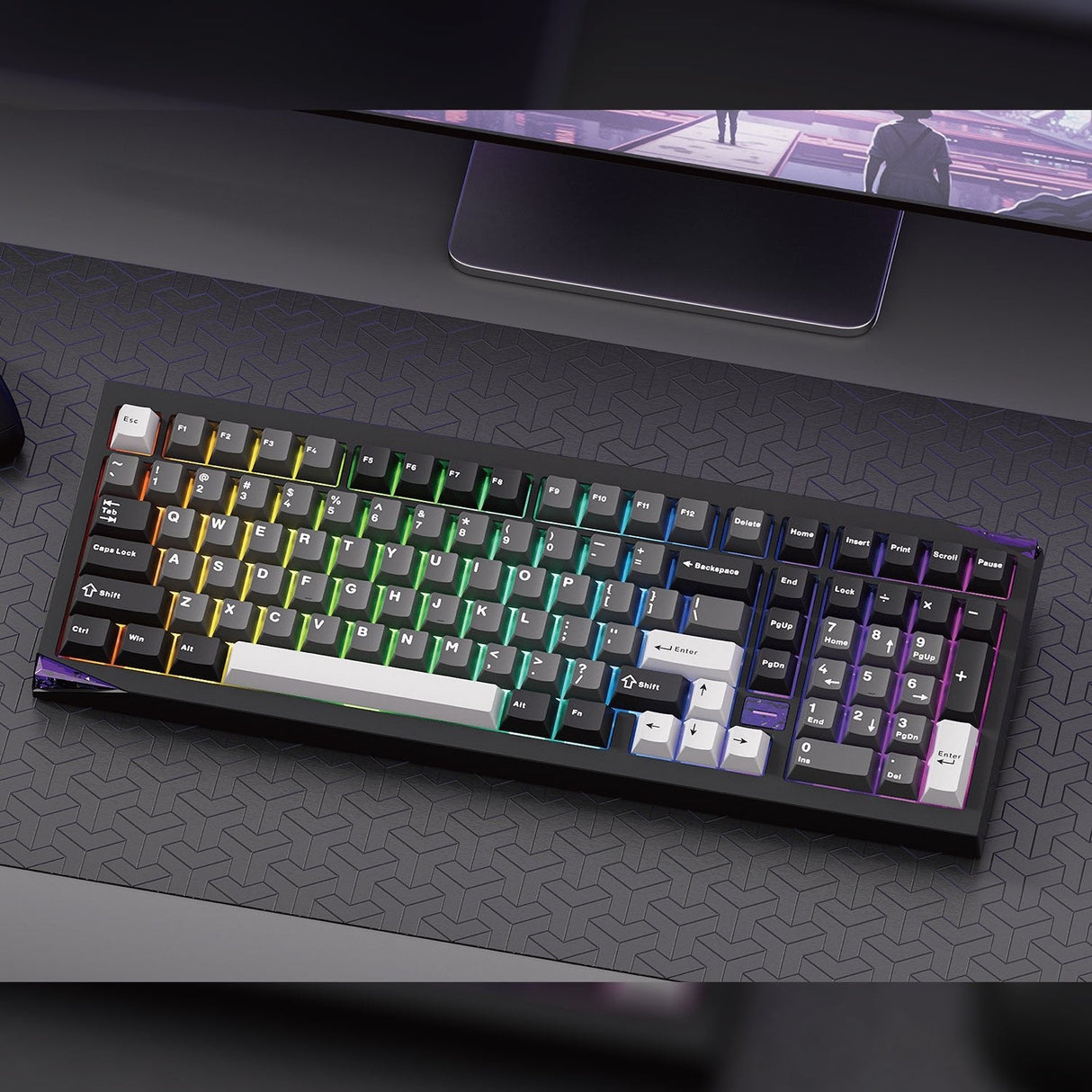 Keyboard Wrl Gem 02 Via/Black/Sil. 6978414650828 Akko