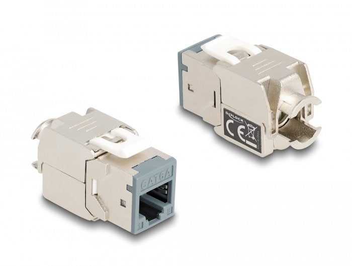 Delock 87896 Módulo Keystone Rj45 Hembra A Lsa Cat.6a Montaje Sin Herramientas Colores Surtidos Juego 8 Piezas