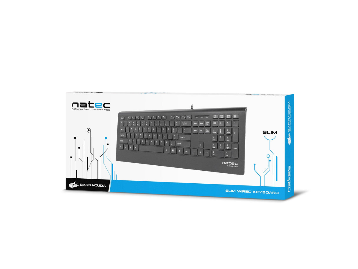 Teclado Natec Barracuda Slim Layout Español