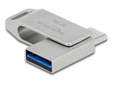 Delock 54074 Unidad Flash Usb 32 Gb Usb Type-A / Usb Type-C 3.2 Gen 1 (3.1 Gen 1) Plata