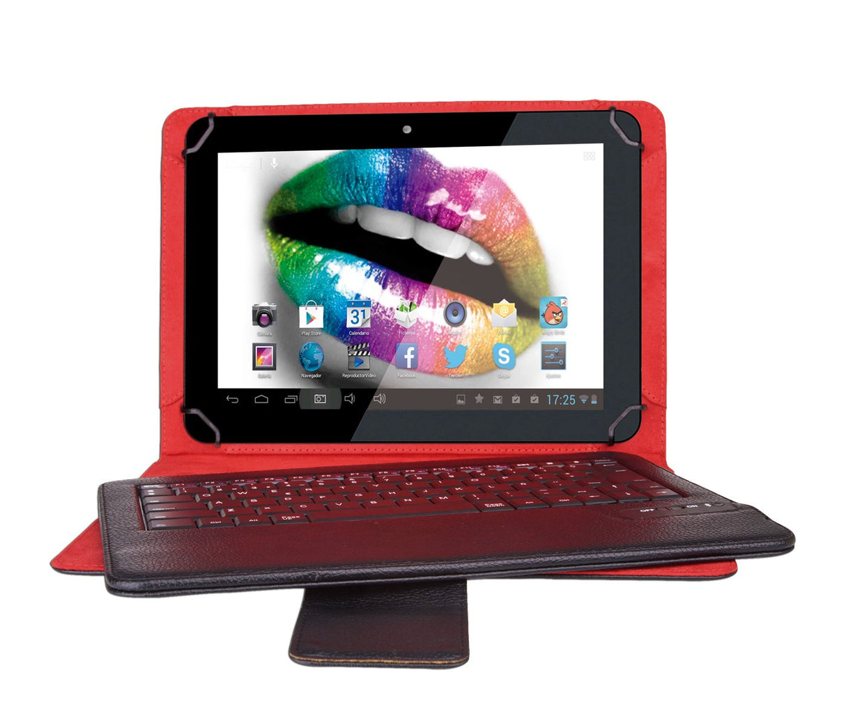 EAN 8436043203092 - Phoenix PHKEYBTCASE9-10 teclado para móvil QWERTY Bluetooth Negro imagen 1