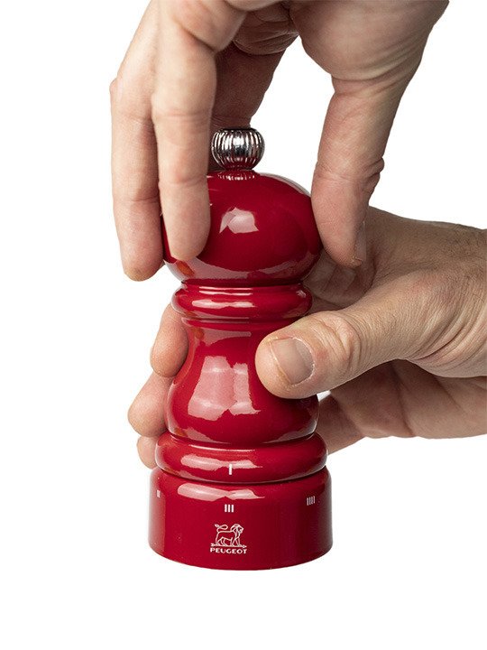 Peugeot Paris Salzmühle 12 Cm Uselect Z Rot Lackiert Holz