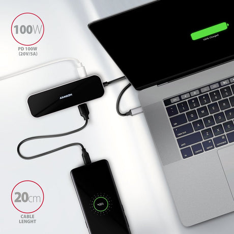 EAN 8595247906182 - Axagon HMC-6GL base para portátil y replicador de puertos Alámbrico USB 3.2 Gen 1 (3.1 Gen 1) Type-C Negr imagen 7