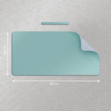 Leitz Alfombrilla De Escritorio Grande 80x40cm - Espesor 2mm - Antideslizante - Impermeable - Verde Menta