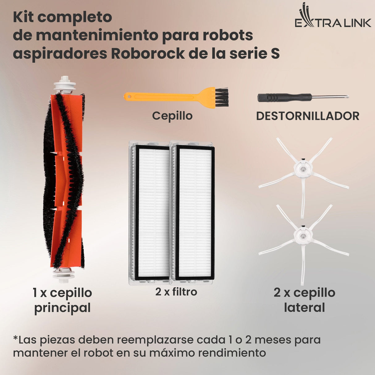 Zestaw Czesci Zamiennych  Dla Odkurzacza Roborock S5 Max S6 S50 S51 S55