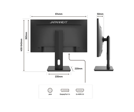 EAN 4589511165447 - JAPANNEXT JN-27IPS4FLWQHDR-HSP pantalla para PC 68,6 cm (27") 2560 x 1440 Pixeles Wide Quad HD LCD Negro imagen 7