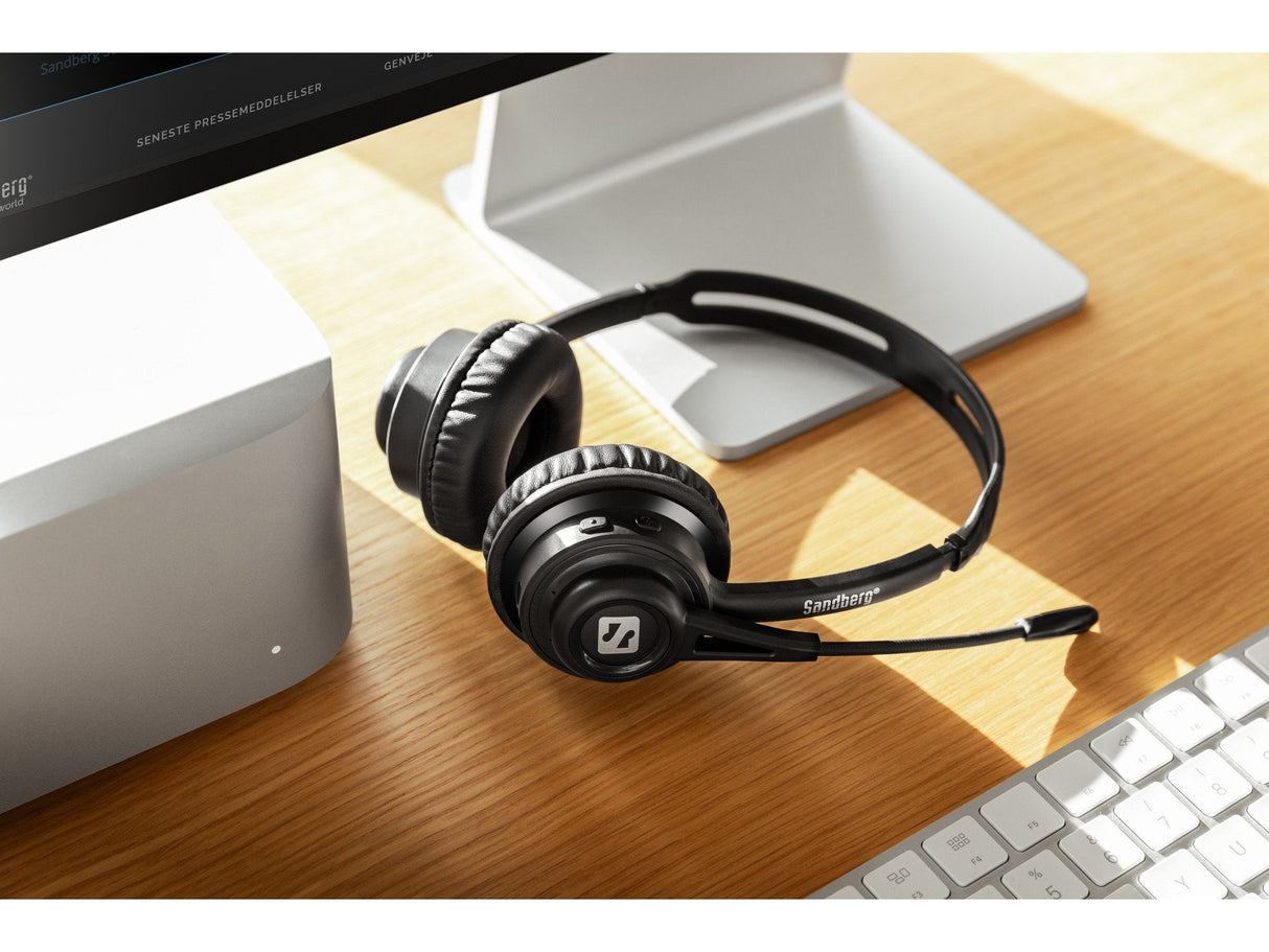 Sandberg Bluetooth Headset Anc+Enc Auriculares Inalámbrico Diadema Música/Uso Diario Negro