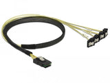 Delock Cable Mini Sas Sff-8087 > 4 X Sata 7 Pin Gewinkelt 0,5 M