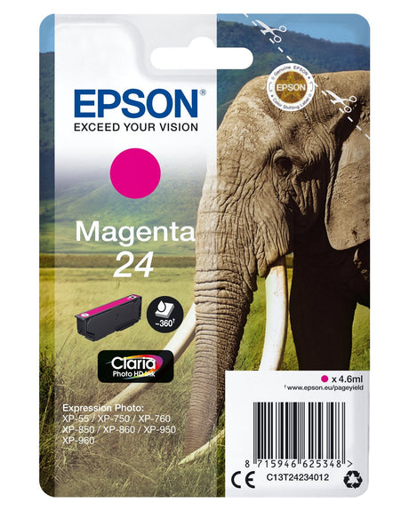 EAN 8715946625348 - Epson Elephant C13T24234012 cartucho de tinta 1 pieza(s) Original Rendimiento estándar imagen 1