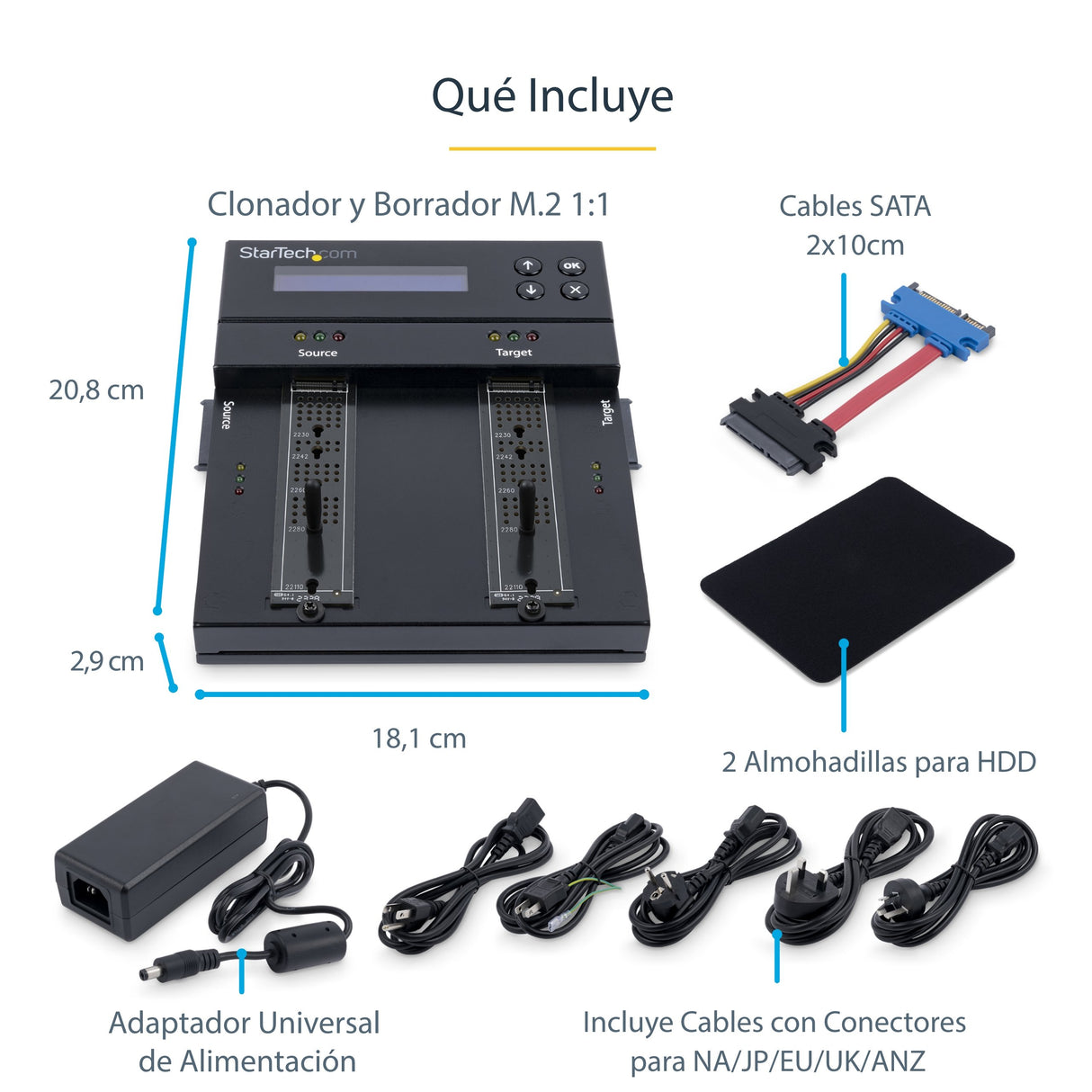 EAN 0065030891608 - StarTech.com SM2DUPE11 duplicador de datos y soporte Duplicador de HDD/ SSD (discos duros/unidades de est imagen 13