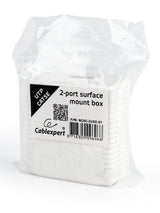 Gembird Roseta Ncac-2u5e-01 Cat5e Utp 2 Puertos Surface Mount Box