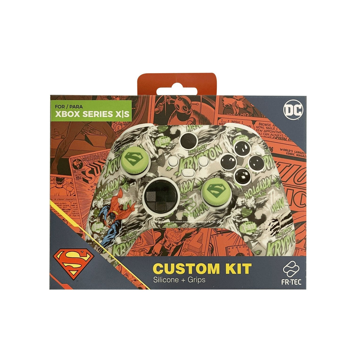 Xbox Dc Kit Superman Fr-Tec Wrls Silicona/Grips Xbox Series