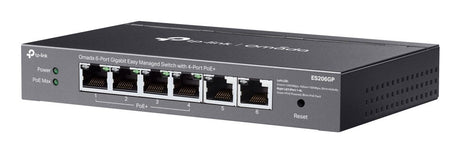 EAN 1210002600644 - TP-Link Omada ES206GP switch Gestionado Gigabit Ethernet (10/100/1000) Energía sobre Ethernet (PoE) Negro imagen 3
