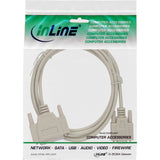 Cable Null Modem Inline Db9 Hembra A Db25 Hembra Gris 2m
