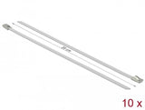 Delock Bridas De Acero Inoxidable L 200 X B 4,6 Mm Blanco 10 Piezas