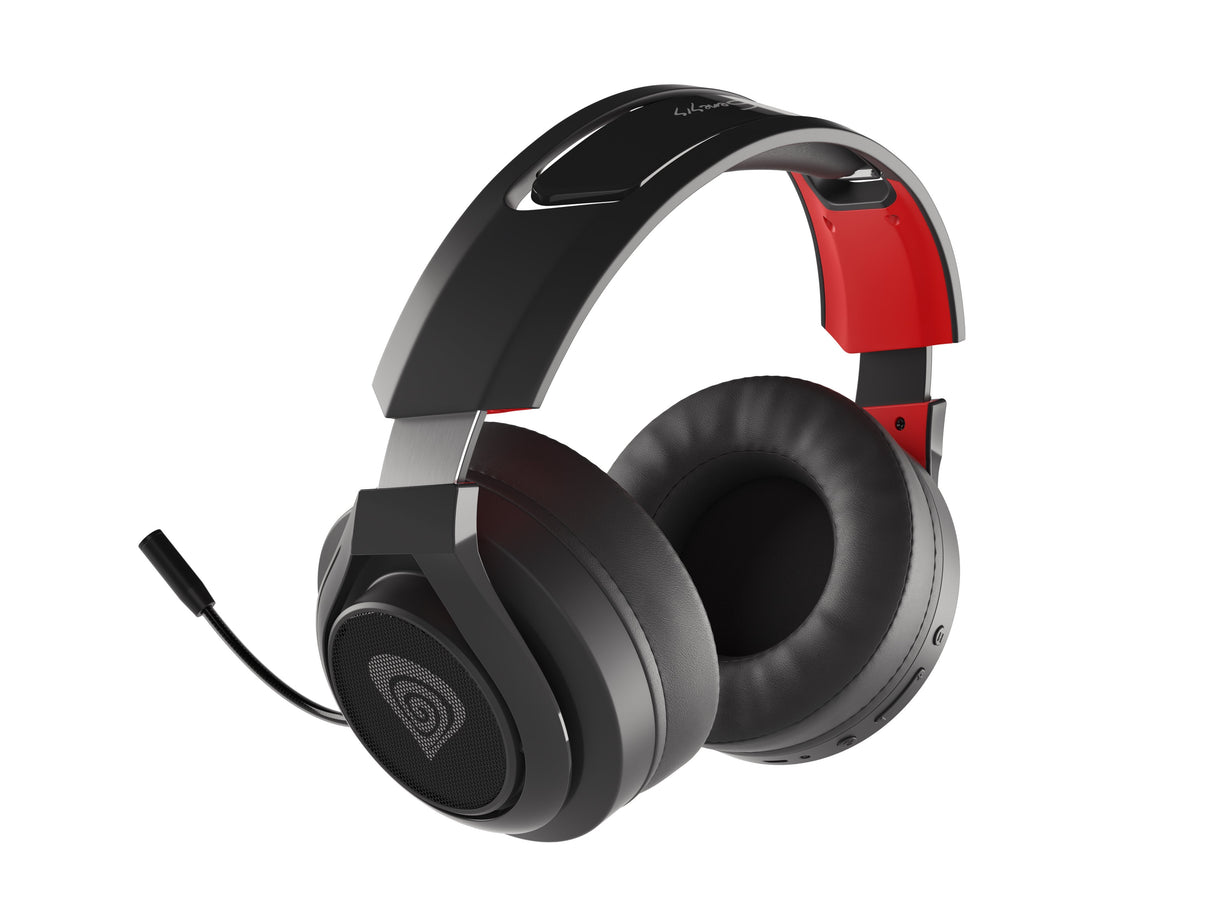 Auriculares Gaming Genesis Selen 400 Microfono Inalambrico Negro