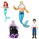 Blister 4 Figuras La Sirenita Disney