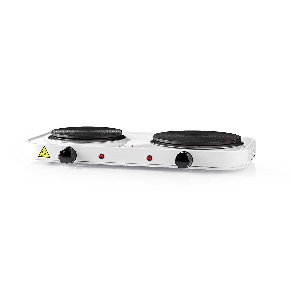 Nedis Kaep250ewt2 Hobs Blanco Encimera Hornillo Eléctrico / Placa Eléctrica 2 Zona(S)