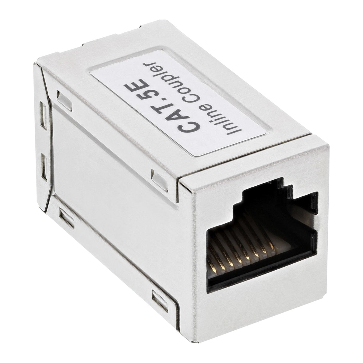 Adaptador Inline Cat.5e, Blindado, Metal, 2x Rj45 F/F, 1:1