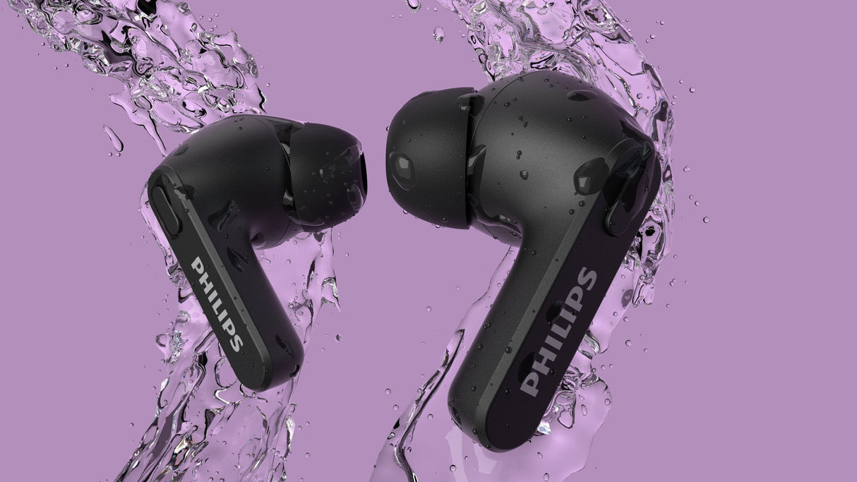 Auriculares Bluetooth Philips Tat2206 Con Estuche De Carga Autonomía 6h Negros