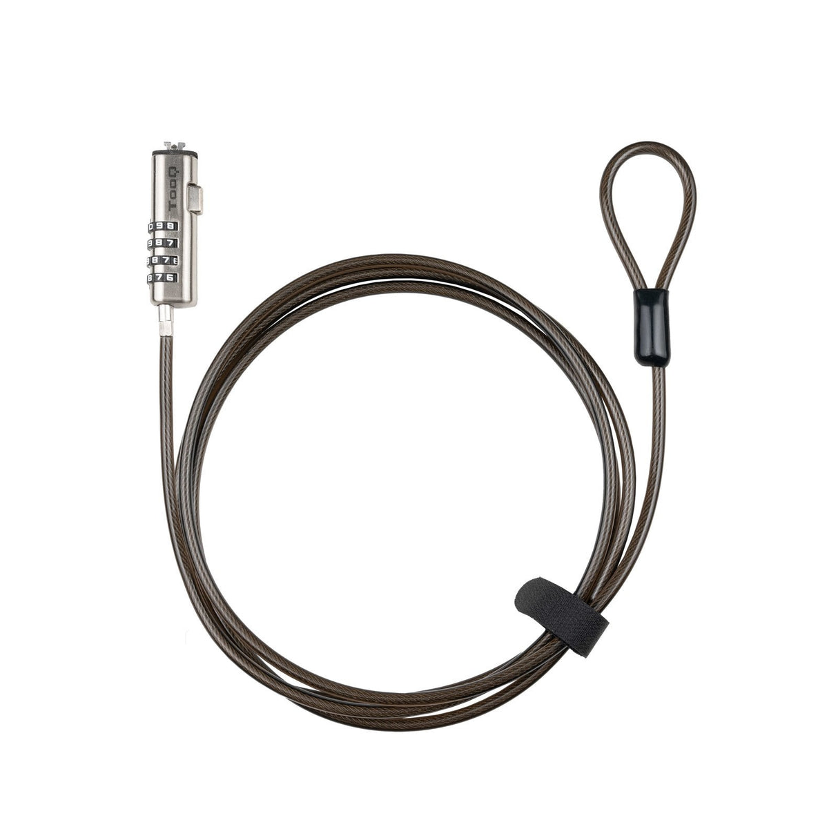 Tooq Cable Seguridad Nano 2.5x6mm Combinacion Portatil - Gris