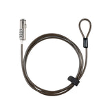 Tooq Cable Seguridad Nano 2.5x6mm Combinacion Portatil - Gris
