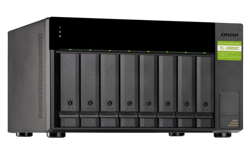 EAN 4713213516188 - QNAP TL-D800C caja para disco duro externo Carcasa de disco duro/SSD Negro, Gris 2.5/3.5" imagen 3