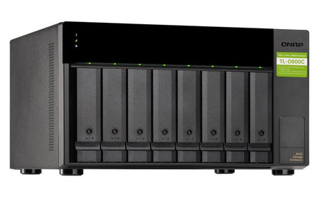EAN 4713213516188 - QNAP TL-D800C caja para disco duro externo Carcasa de disco duro/SSD Negro, Gris 2.5/3.5" imagen 3