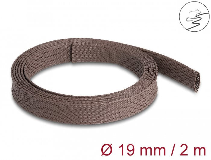 Delock Funda Trenzada A Prueba De Roedores Emirable 2 Mx 19 Mm Marrón