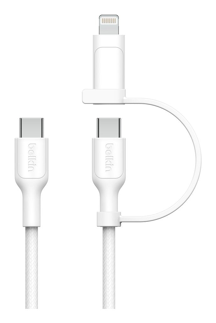 Belkin Boost Charge 2-In-1 Cable Usb-C/Lig.1,5m Bl.Cac003hq1.5mwh