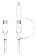 Belkin Boost Charge 2-In-1 Cable Usb-C/Lig.1,5m Bl.Cac003hq1.5mwh