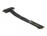 Delock 64132 Adaptador M.2 Clave M A Pcie X4 Nvme En Ángulo Con Cable De 20 Cm