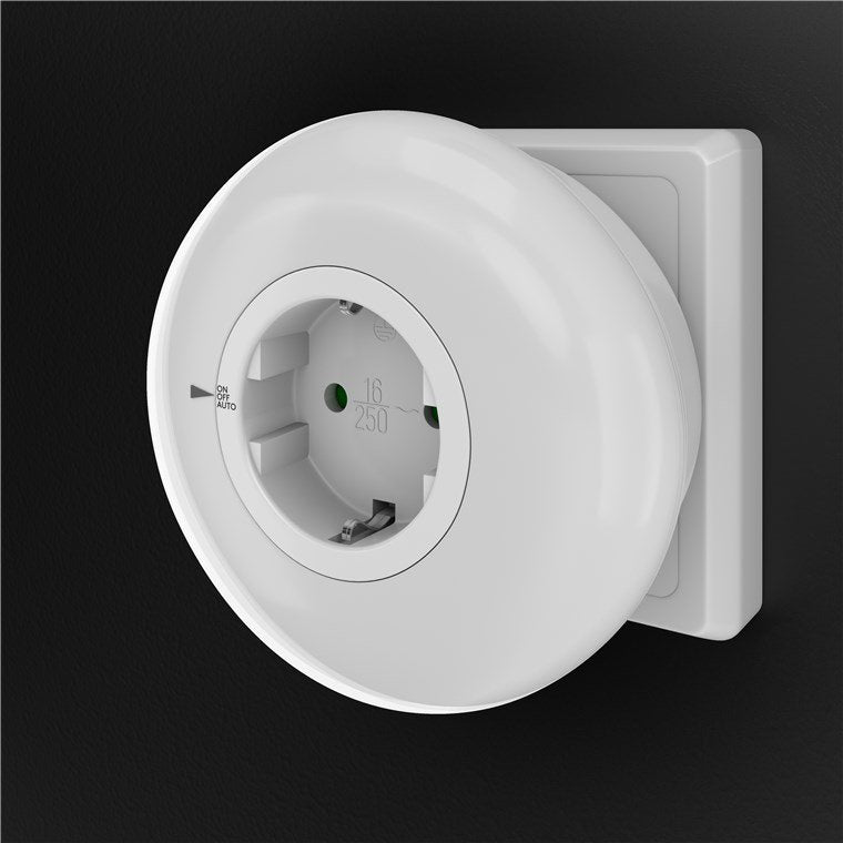 Luz Led Nocturna Enchufable Redonda Goobay