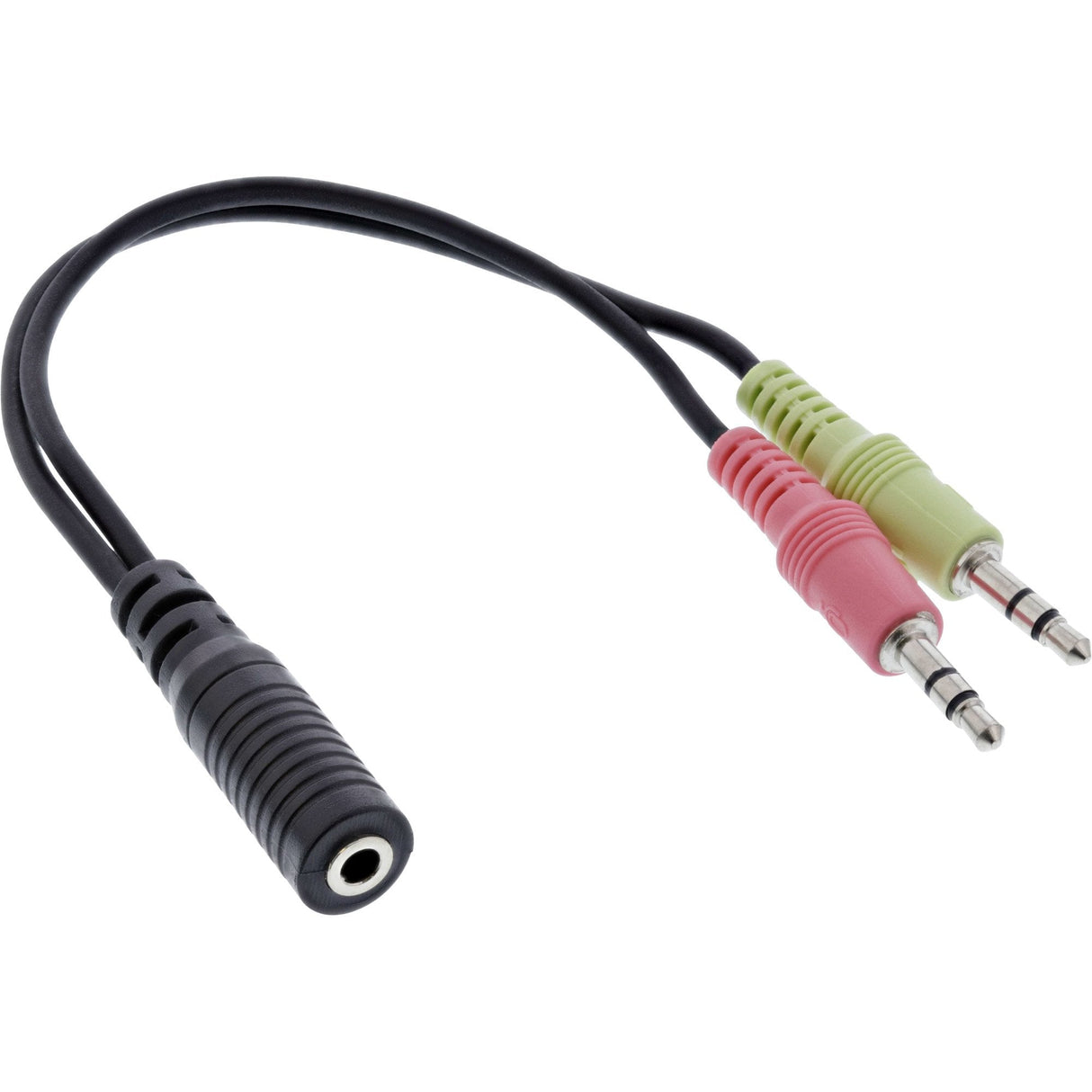 Adaptador Para Auriculares Inline Audio, 2x 3,5 Mm M A 3,5 Mm F 4 Pines, Ctia, 0,15 M