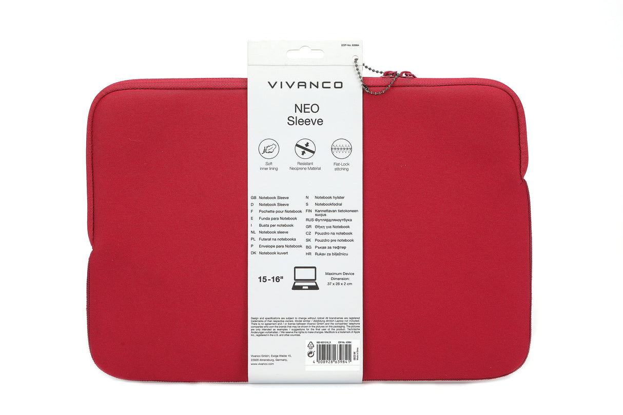 EAN 4008928639841 - Vivanco Neo 40,6 cm (16") Funda Rojo imagen 6