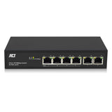 6 Port, Network Switch, 10 100mbps. 4x Poe+ (30w) Port