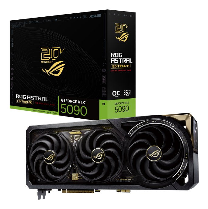 Tarjeta Gráfica Asus Rog Astral Geforce Rtx 5090 Edition 20 32gb Gddr7 Reflex 2 Rtx Ai Dlss4.5