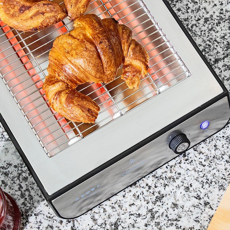 Tostador Cecotec Turbo Easytoast Inox 900w Gris